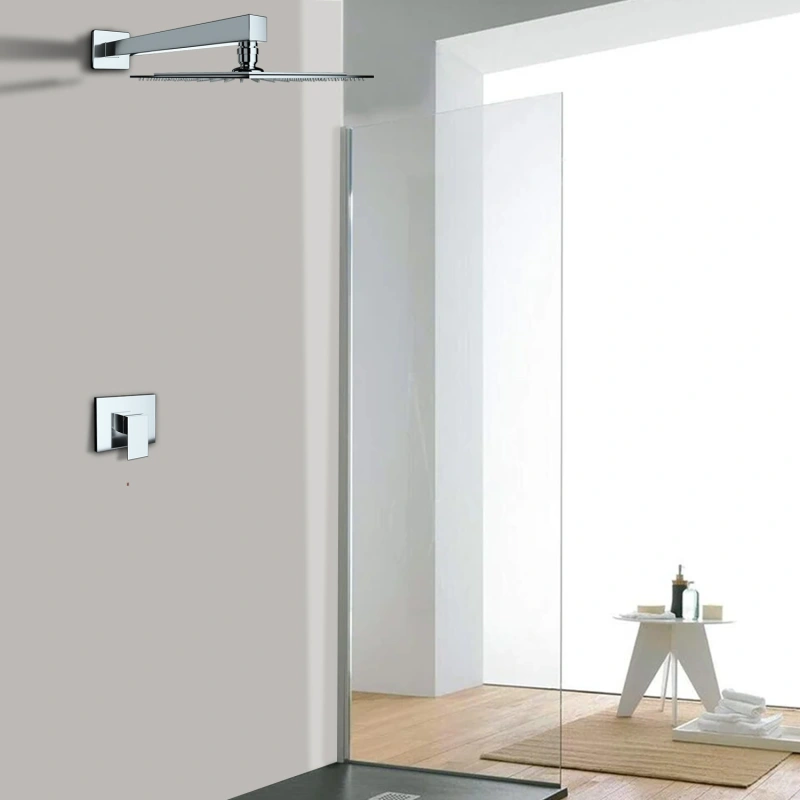 F91112/F91112BN/F91112MB Single-Handle 1-Spray Rain Pressure Balanced Wall Mounted Shower Faucet in Chrome(Valve Included)