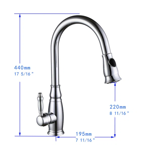 F80032/F80032BN Single-Handle Pull Down  Sprayer Kitchen Faucet with CUPC Certification in Stainless Steel