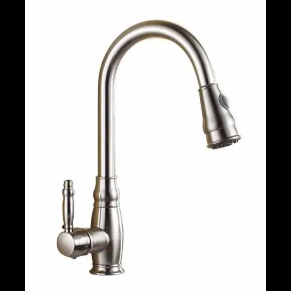 F80032/F80032BN Single-Handle Pull Down  Sprayer Kitchen Faucet with CUPC Certification in Stainless Steel