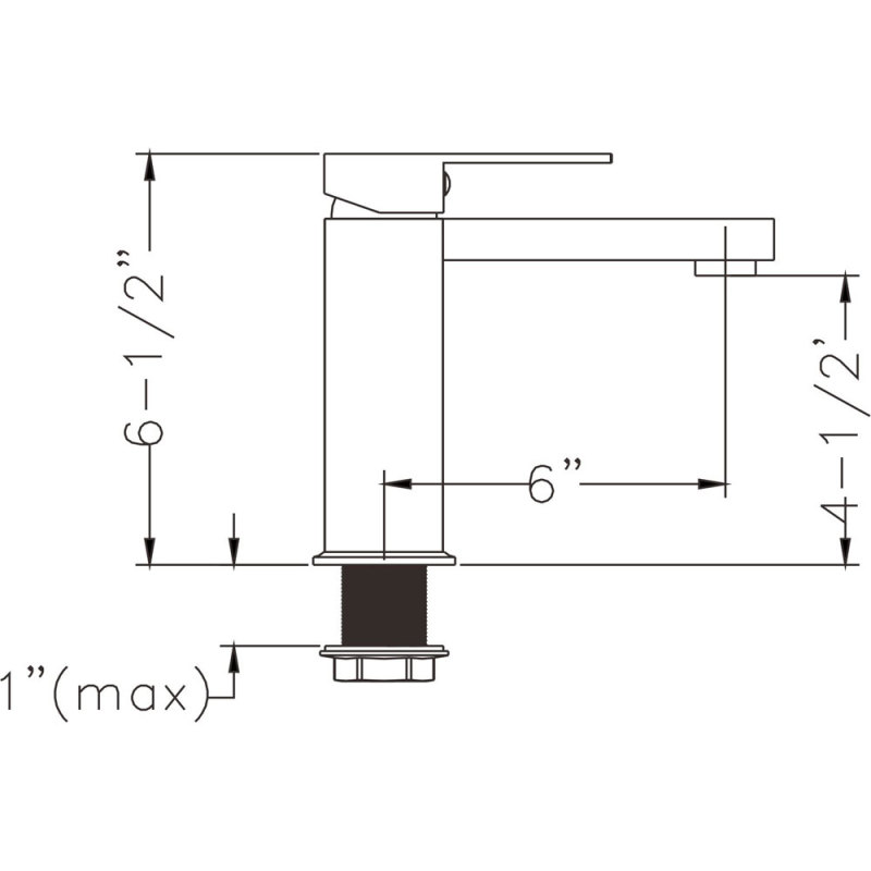 F40501/F40501BN Single Hole Single-Handle Bathroom Faucet