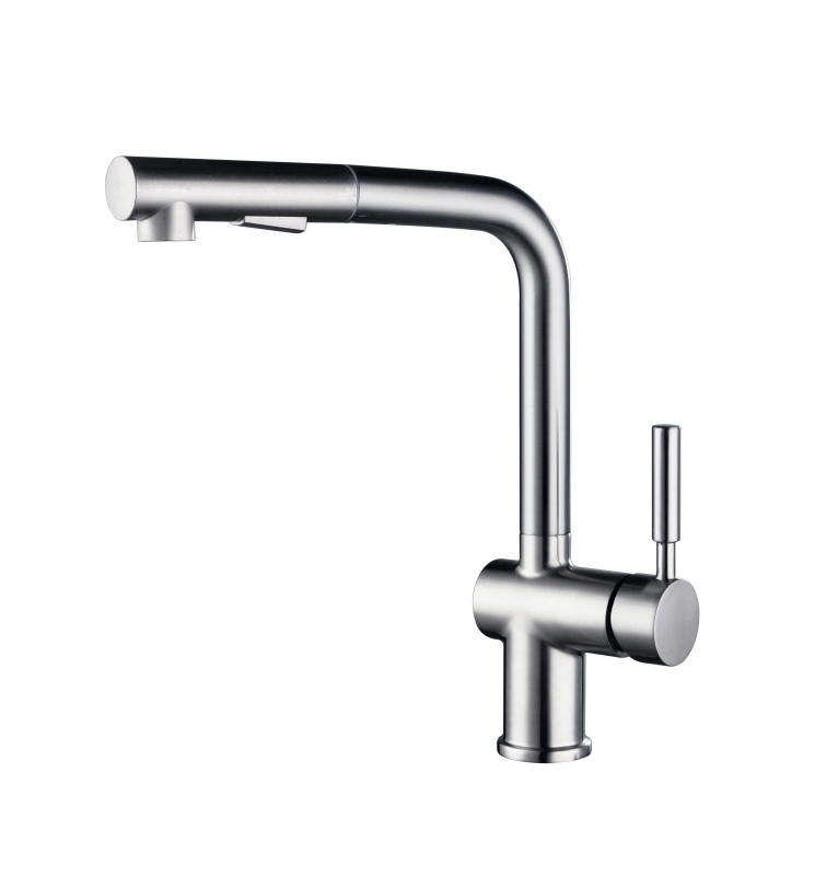 F80080/F80080BN Single-Handle Pull Down  Sprayer Kitchen Faucet with CUPC Certification in Stainless Steel