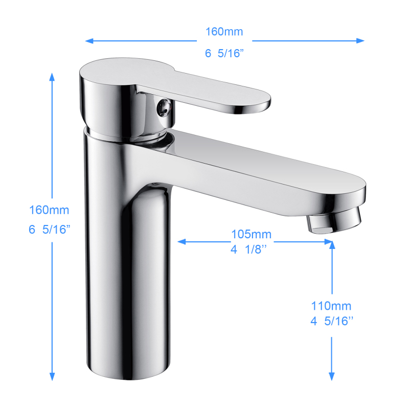 F40004/F40004BN Single Hole Single-Handle Bathroom Faucet