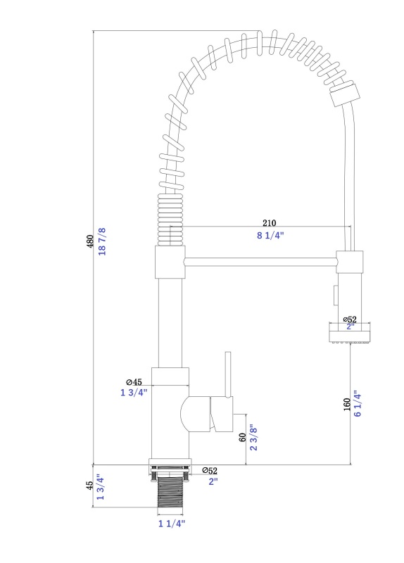 F80033/F80033BN/F80033MB  Single Handle Pull Down Sprayer Kitchen Sink Faucet