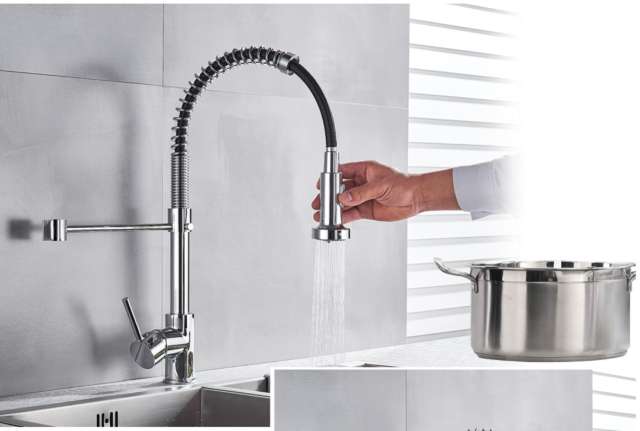 F80033/F80033BN/F80033MB  Single Handle Pull Down Sprayer Kitchen Sink Faucet
