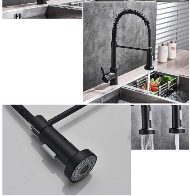 F80033/F80033BN/F80033MB  Single Handle Pull Down Sprayer Kitchen Sink Faucet