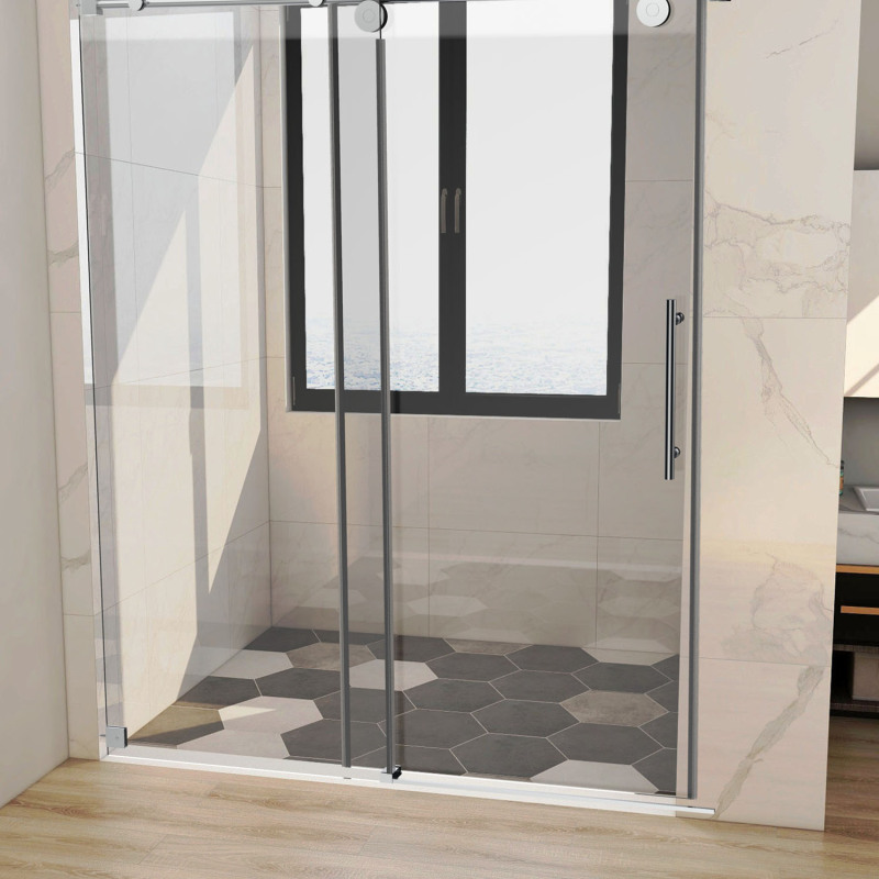 HHKSGS04 Single Sliding Frameless Shower Door/Enclosure