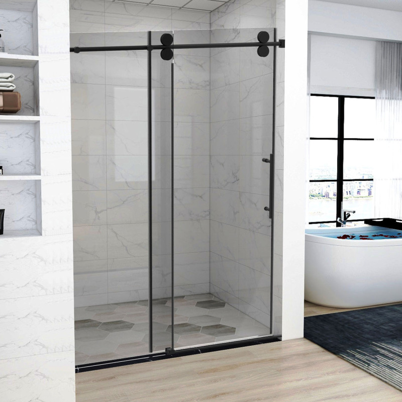 HHKSGS04 Single Sliding Frameless Shower Door/Enclosure