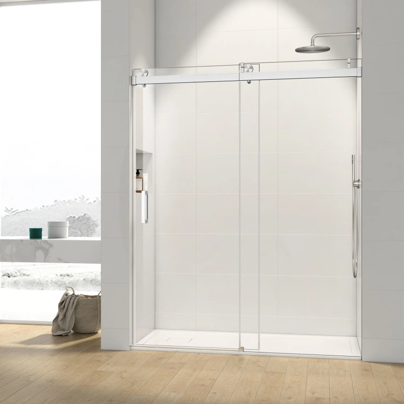 HHKSGS08 Single Sliding Frameless Shower Door/Enclosure