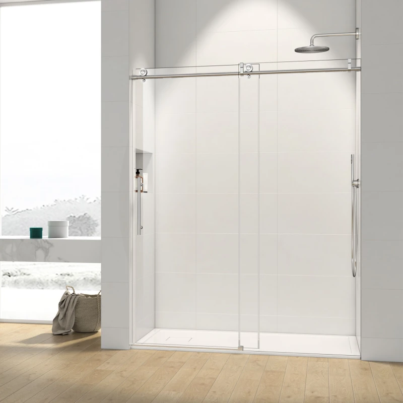 HHKSGS09 Single Sliding Frameless Shower Door/Enclosure