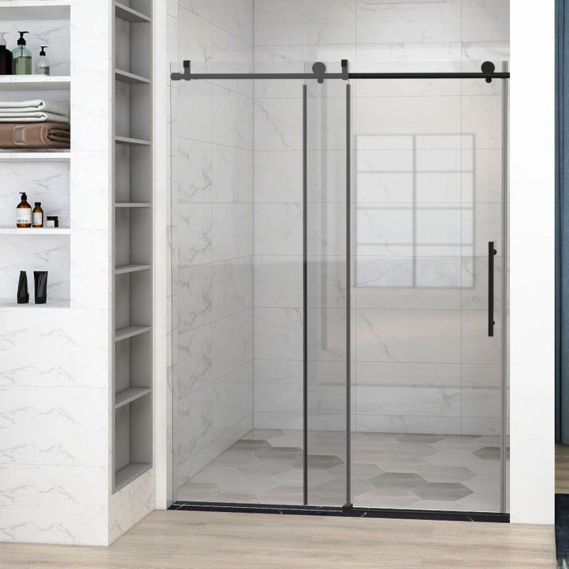 HHKSGS09 Single Sliding Frameless Shower Door/Enclosure