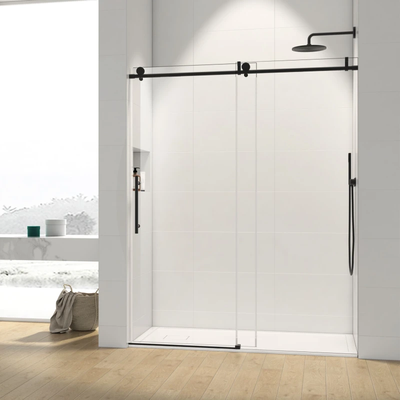 HHKSGS09 Single Sliding Frameless Shower Door/Enclosure