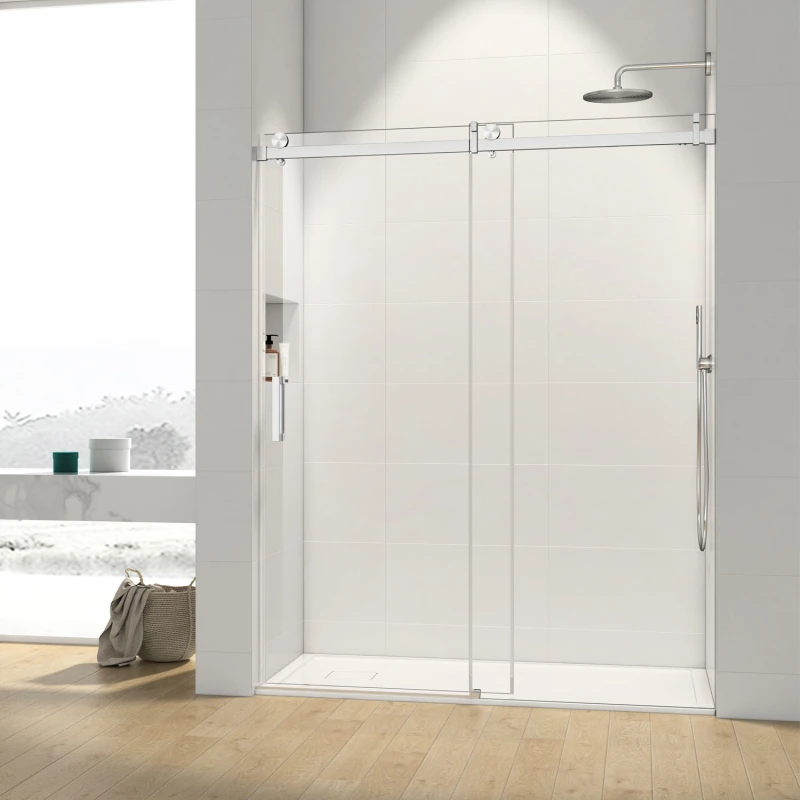 HHKSGS10 Single Sliding Frameless Shower Door/Enclosure