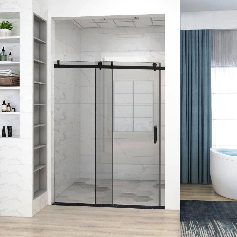 HHKSGS10 Single Sliding Frameless Shower Door/Enclosure