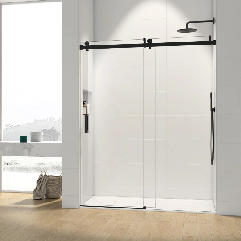 HHKSGS10 Single Sliding Frameless Shower Door/Enclosure