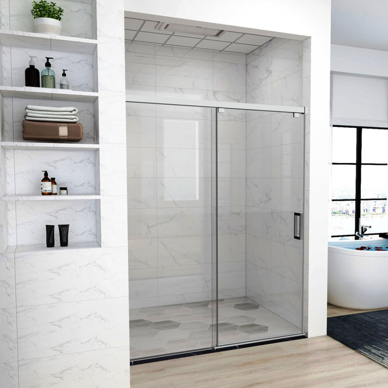 HHKSGS11 Single Sliding Frameless Shower Door/Enclosure