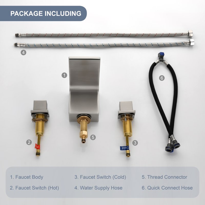 1518BL/ 1518BG/ 1518BN/ 1518GG   Widespread Bathroom Faucet