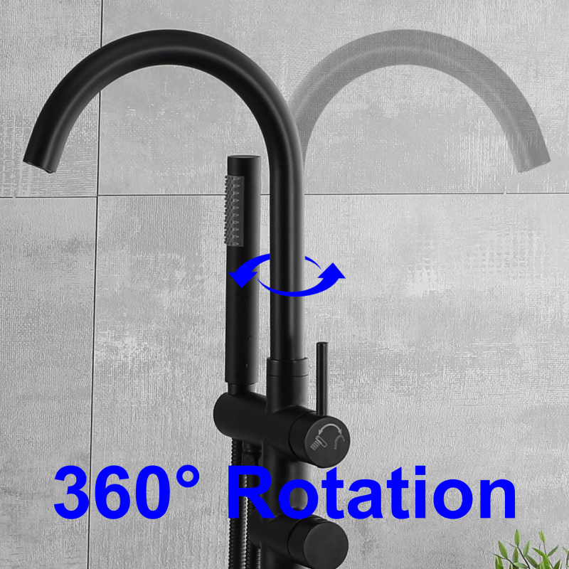 18006BL/ 18006BG/ 18006BN Floor Bathtub Faucet