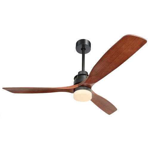 D01-KBS-6005  60inch 3 Solid Wood Blade DC Motor Ceiling Fan Decorate for the Living Room Corridor Lighting Fixture