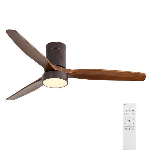 D01-KBS-52245KF  Indoor Low Profile Ceiling Fan with LED Light and Remote Control