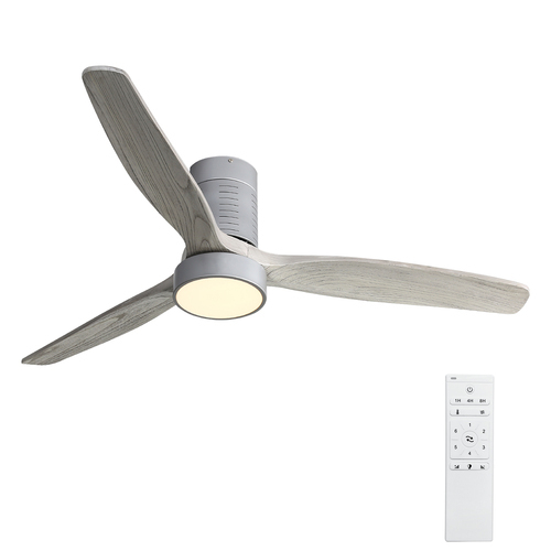 D01-KBS-52245H  Indoor Low Profile Remote Control LED Ceiling Fan with Light