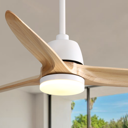 D01-56K001-BK / D01-56K001-WH / D01-56K001-WH  56 Inch Ceiling Fan Light With 6 Speed Remote Energy-saving DC Motor