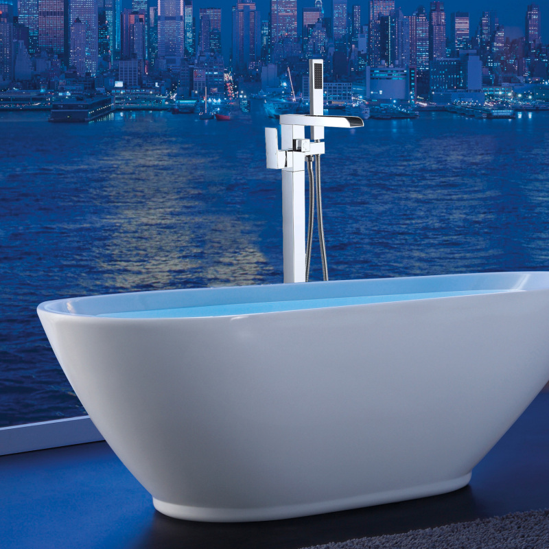 MKT-018 / MKT-018BN / MKT-018BB / MKT-018MB  Single Handle Floor Mounted Freestanding Tub Filler