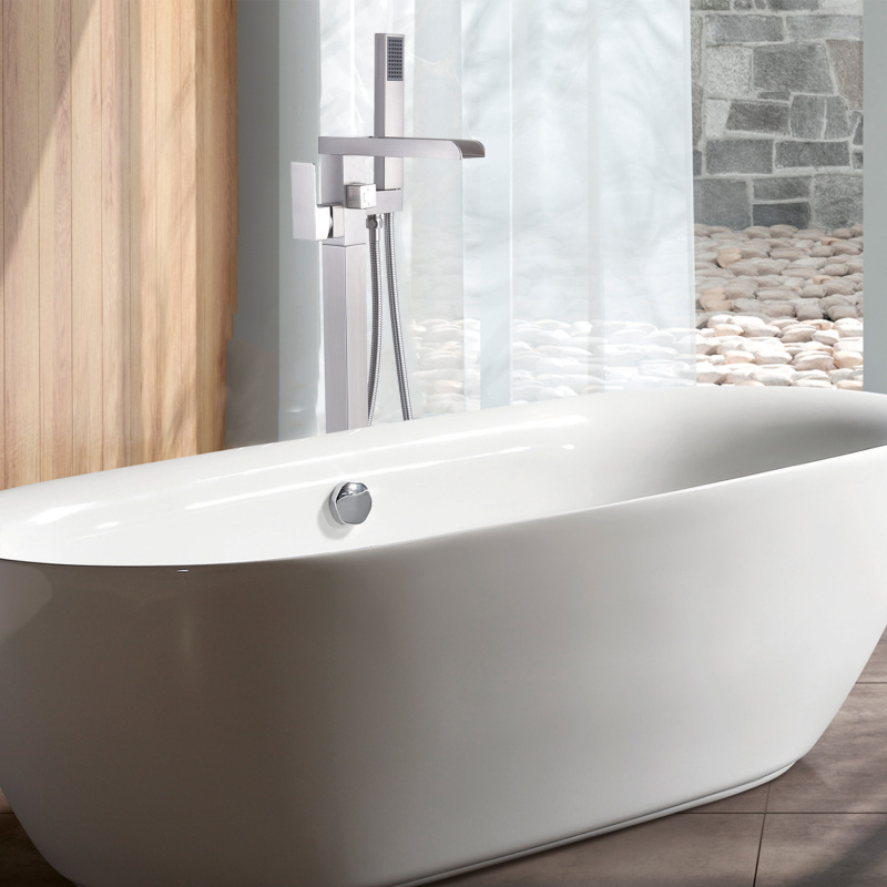 MKT-018 / MKT-018BN / MKT-018BB / MKT-018MB  Single Handle Floor Mounted Freestanding Tub Filler