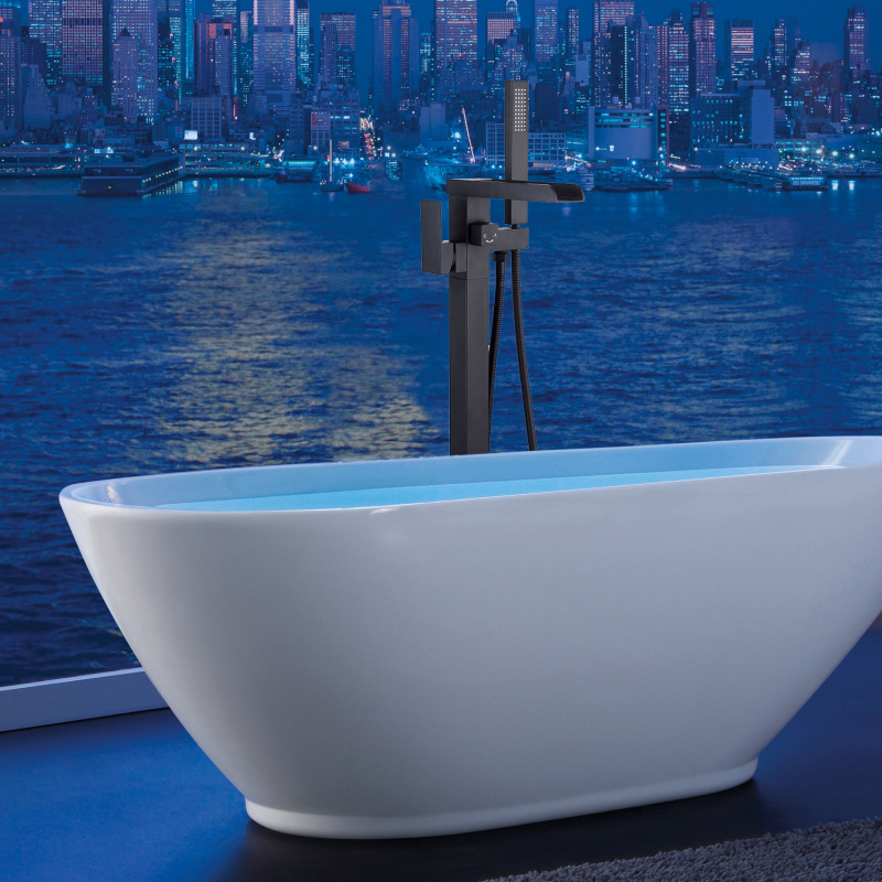 MKT-018 / MKT-018BN / MKT-018BB / MKT-018MB  Single Handle Floor Mounted Freestanding Tub Filler