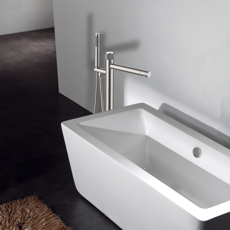 MKT-0271 / MKT-0271BN / MKT-0271MB Single Handle Floor Mounted Freestanding Tub Filler