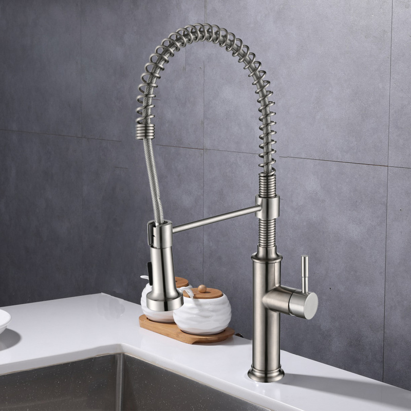 MKT-80400 / MKT-80400BN Pull Out Single Handle Kitchen Faucet