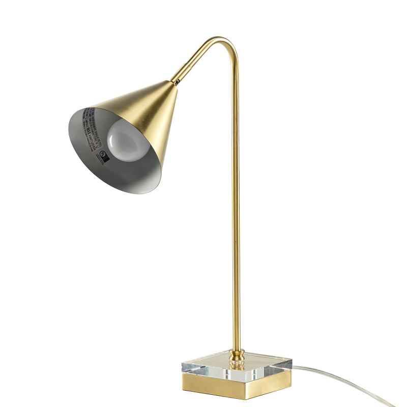 D01-1137006  Silvius 20.5" Modern LED Desk Lamp with Crystal Decoration