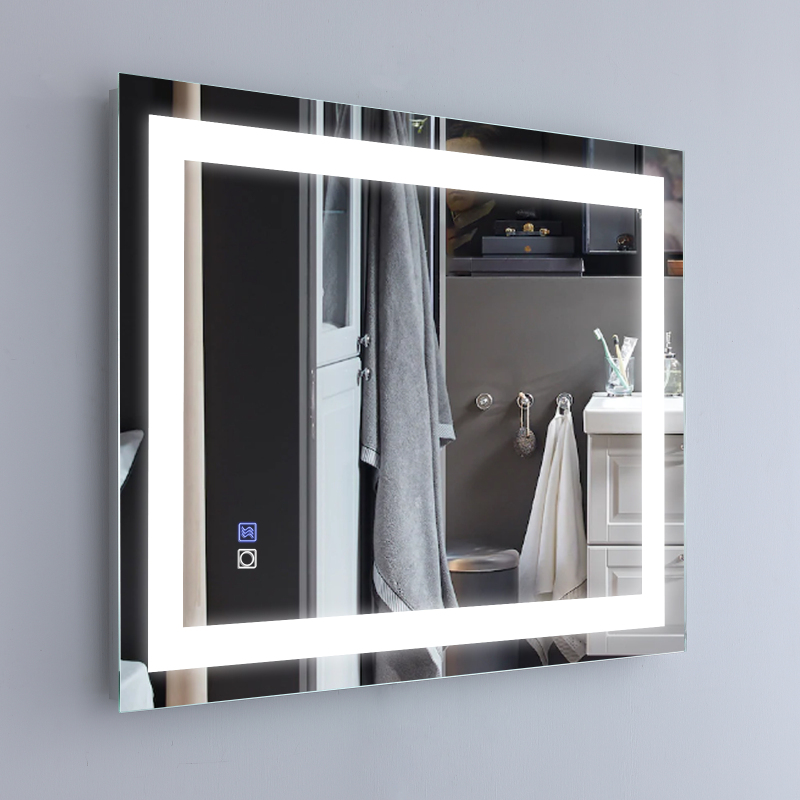 D01-BM003  28×36in Illuminated LED Bathroom Mirror Makeup Wall Mirror Wall Mounted