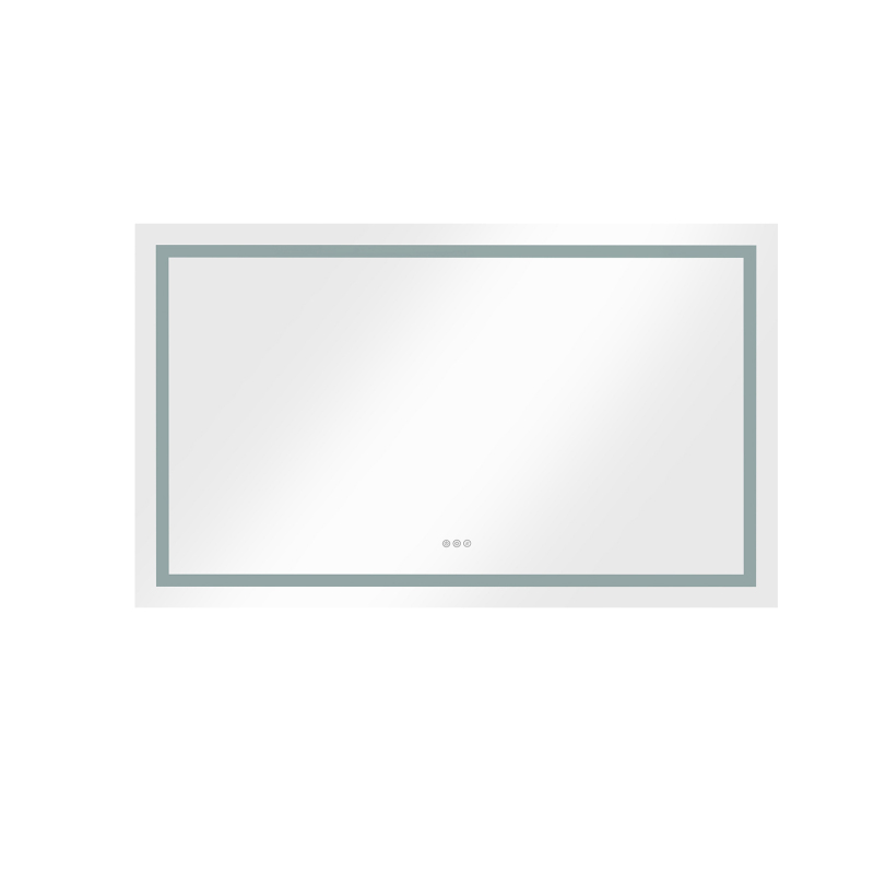 D01-BM017  84*32 LED Lighted Bathroom Wall Mounted Mirror with High Lumen+Anti-Fog Separately Control+Dimmer Function