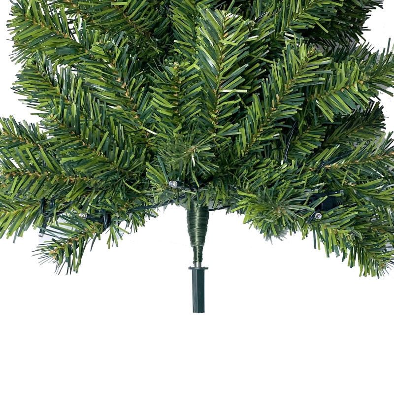 7.5FT Hinged Fraser Fir Artificial Fir Christmas Tree Holiday Decoration w/1,250 Lush Branch Tips, 350 LED Lights