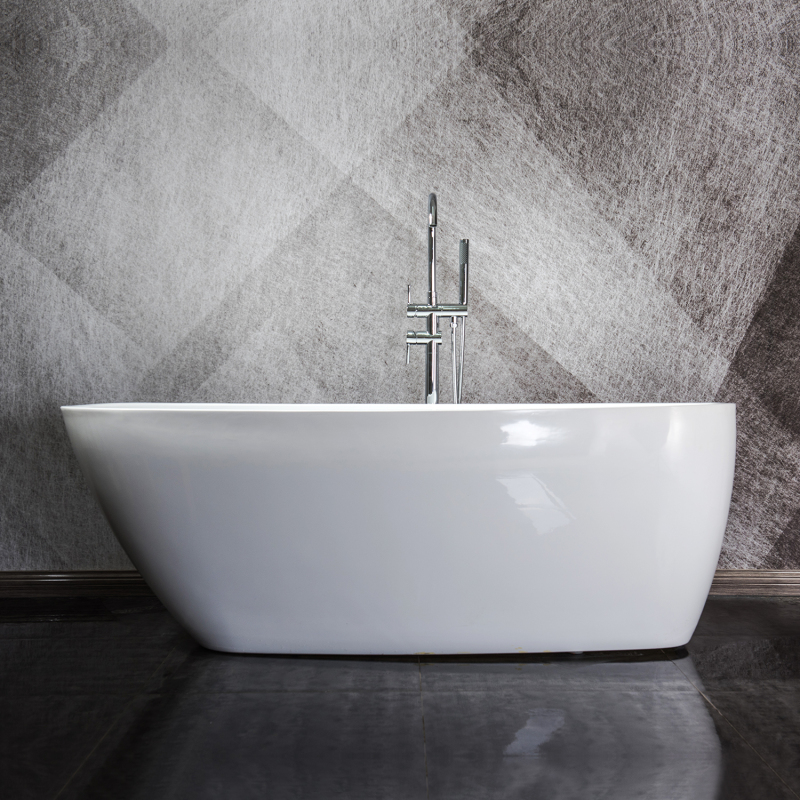BT2018-67 Freestanding 67 in Contemporary Design Acrylic  SPA Tub Bathtub in White