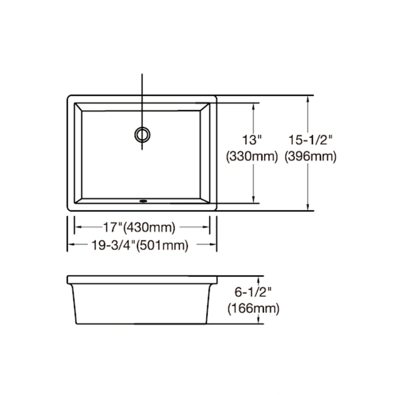 UB2016 Ceramic Undermount kitchen sink,white