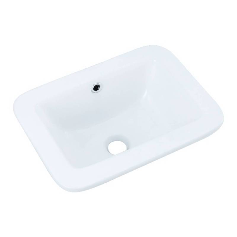 TT1813 Under mount Bathroom Sink Basin in White Ceramic