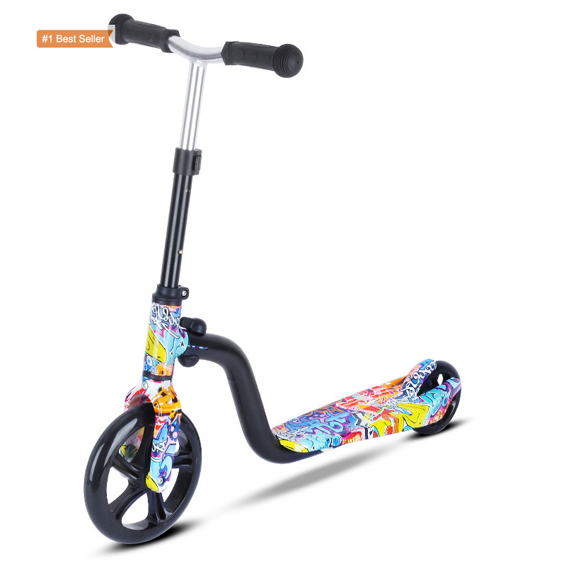 Kids Scooter Ages 6-12 Foldable Swing Scooter With Adjustable Handlebars Big Wheels Folding Sport Kick Scooters