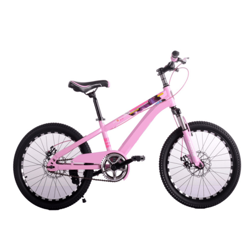 Kids Bike Bicicletas para ninas Double Disc Brake Steel Frame Girl Bike PU Flashing full suspension mountain bike Wheel Bicycle