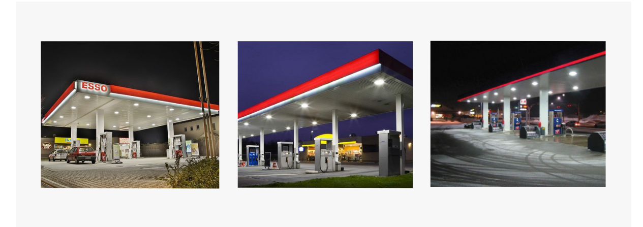 Gas station lighting