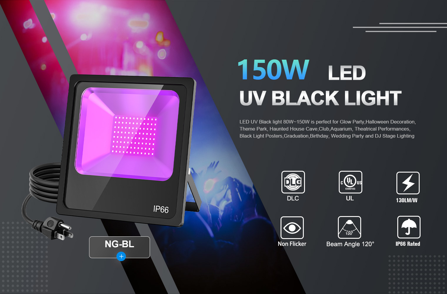 150W LED UV Black Light