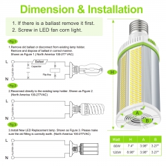 LED Horizontal Corn light