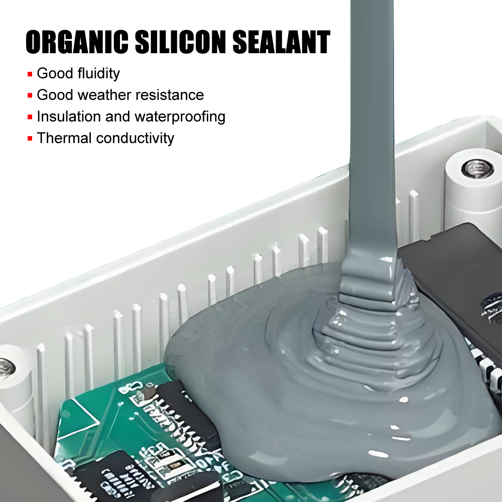 Two-component potting adhesive