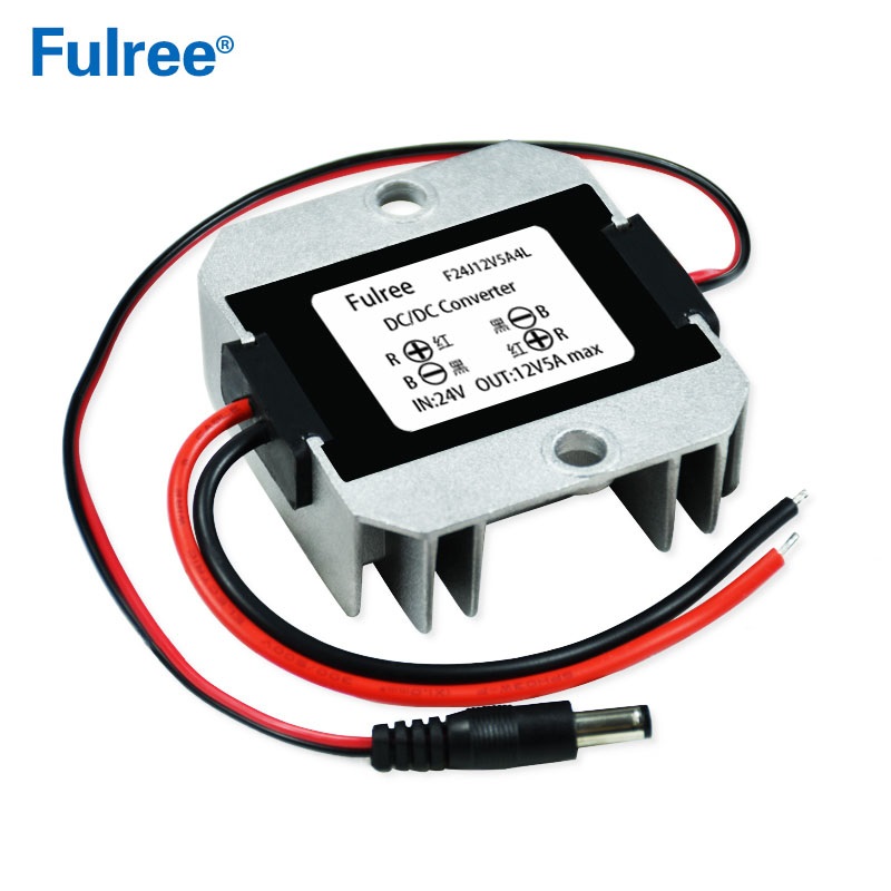 Input  DC  24V (15-40V) to  Output DC 12V 2A / 3A / 5A Max   DC  converter Car CCTV DVR Camera Monitoring Power Supply