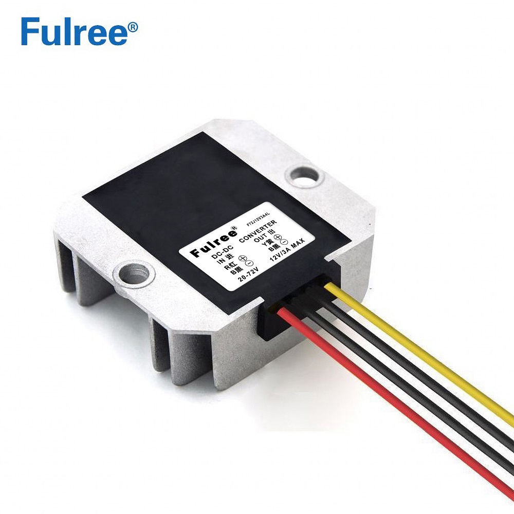 Input  DC   36V 48V 60V (20-72V) to Output DC   12V 1A 2A 3A 5A  6A 8A DC DC Car Step Down Converter  Buck Power Supply