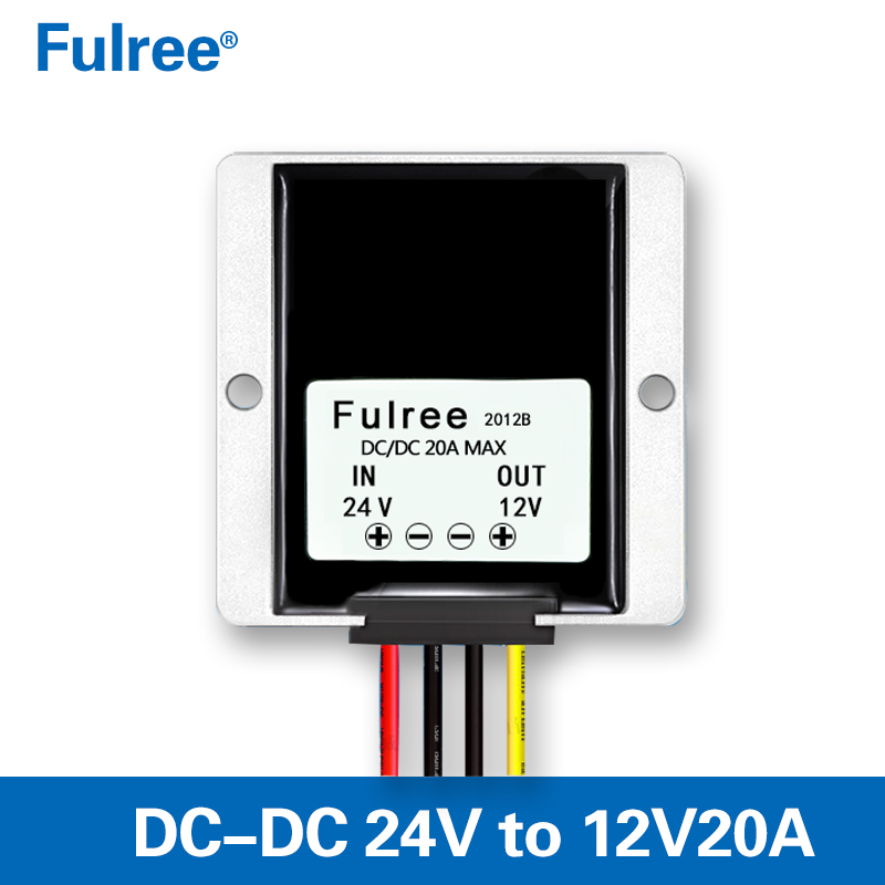 Fast Delivery Input DC   24V(15-40V) to  Output DC 12V 10A  15A 20A  25A  30A MAX  DC-DC Buck Power Converter   Step Down Voltage Reducer