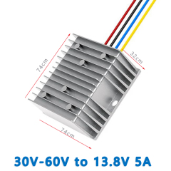 Input DC 36V 48V ( 30V-60V) to Output DC 13.8V 1A 2A 3A 4A 5A  6A    8A  10A  12A  15A  20A 25A Isolated DC to DC  Converter