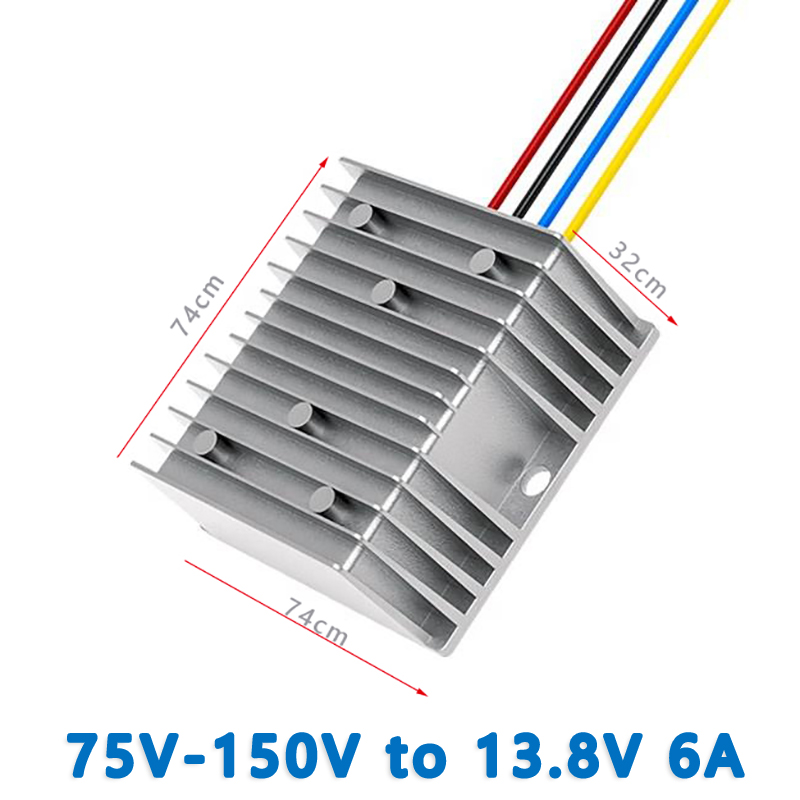 Input DC 100V (75V-150V)   to Output DC 13.8V 1A 2A 3A 4A 5A  6A    8A  10A  12A  15A  20A 25A Isolated DC to DC  Converter