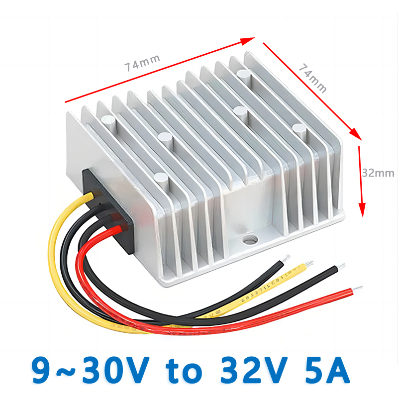 Input  DC  12V/24V (9~30V) to Output DC  32V   1.5A  3A   5A 8A  10A   14A 17A  Non isolated Boost   DC  to DC Converter
