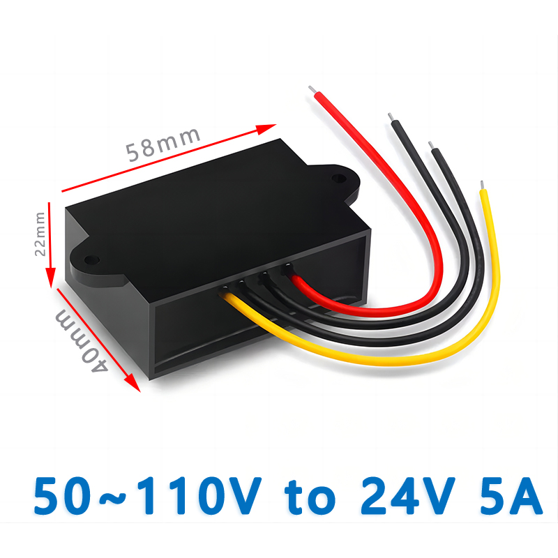 Input  DC   36V 48V(30~60V) or  60V(30~72V) or 72V(30~80V)  or  80V（40~96V）or 100V(50~110V) to Output DC 24V  1A 2A  3A 5A 8A Non-isolated  DC to DC  converter